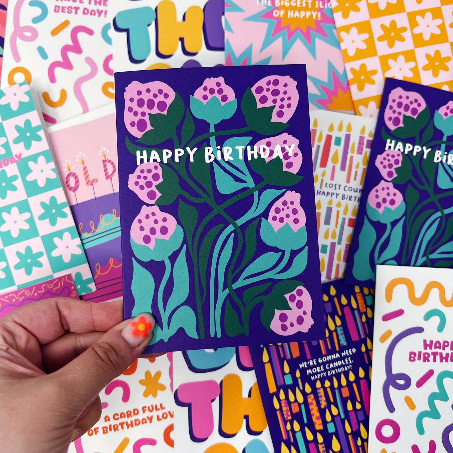 Happy Birthday Floral Card