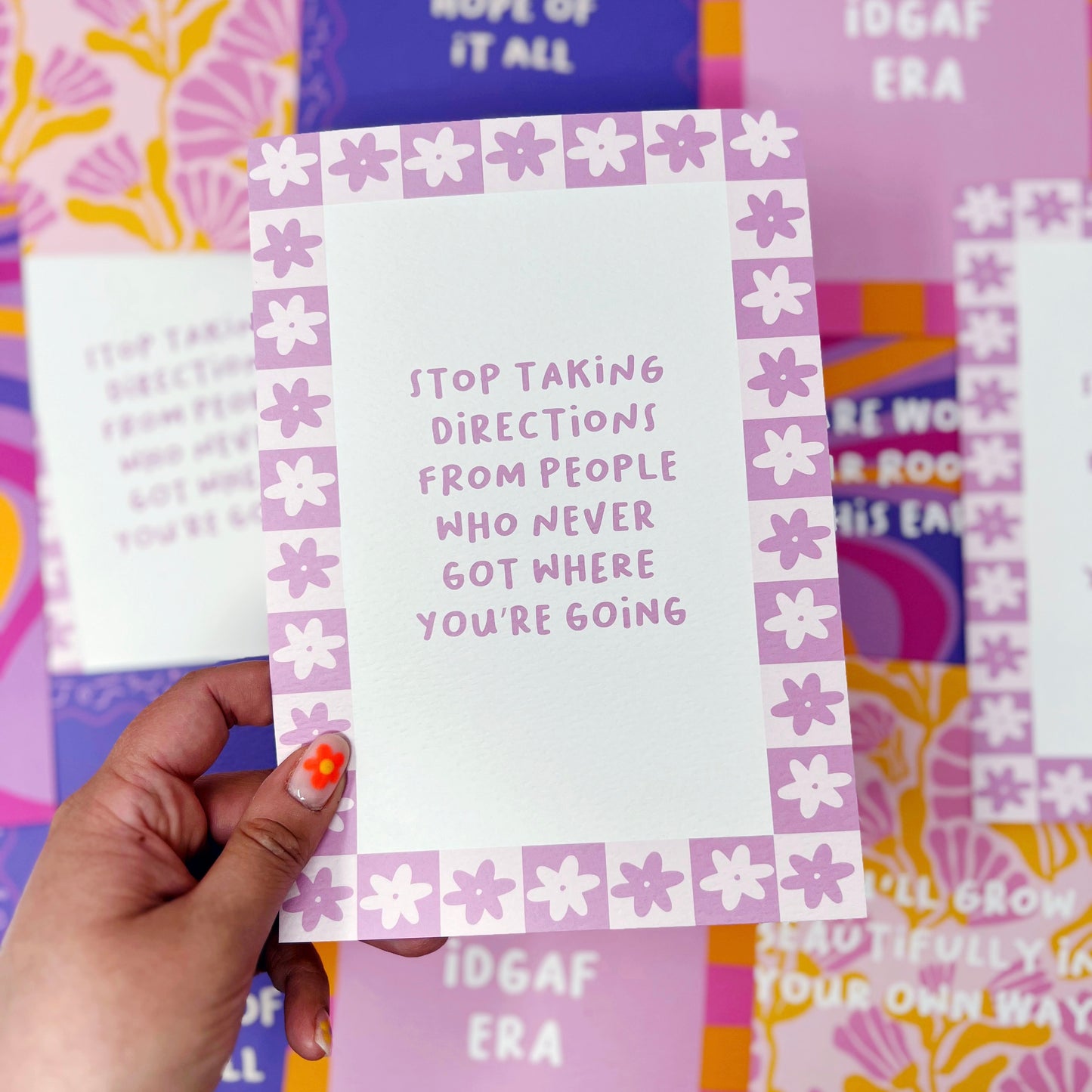 Stop Taking Directions From People Who Never Got Where You're Going A5 Print