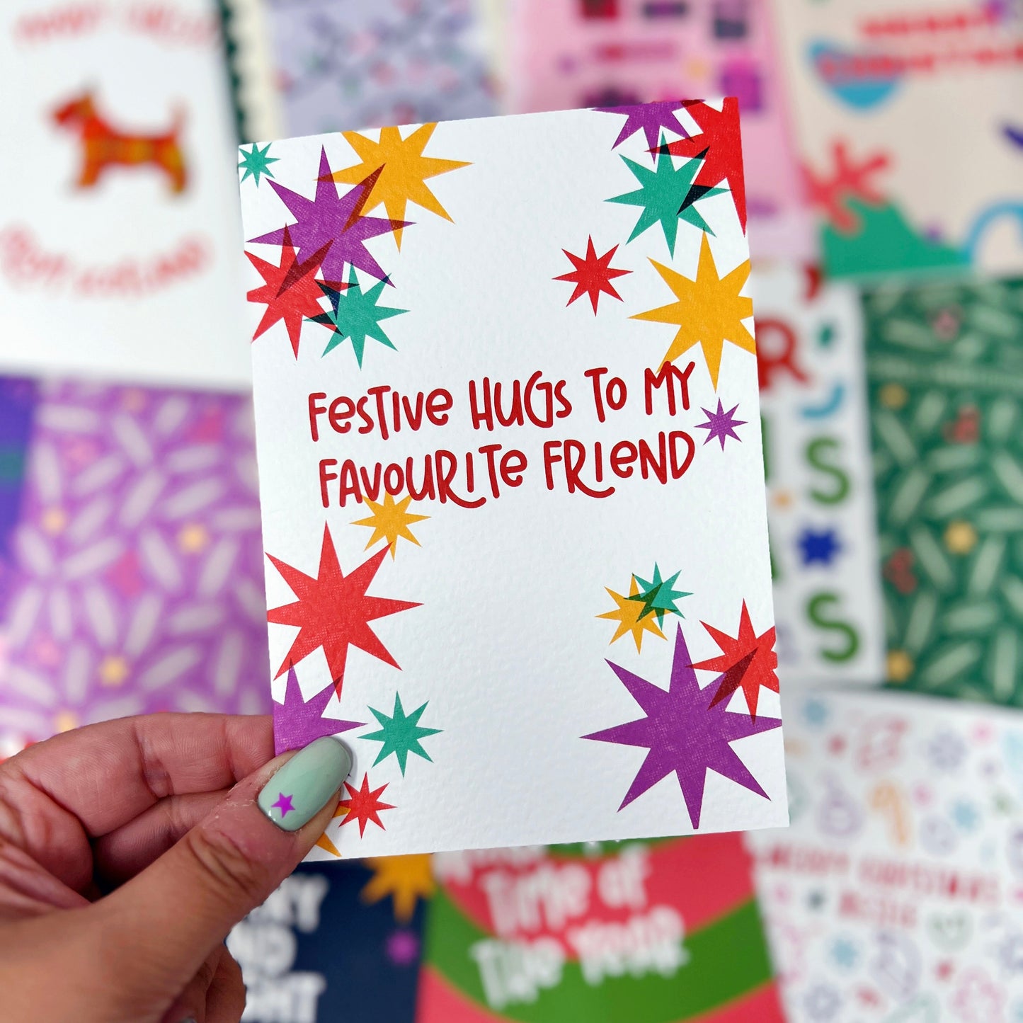 Christmas Friendship 'Festive Hugs to My Favourite Friend' Card