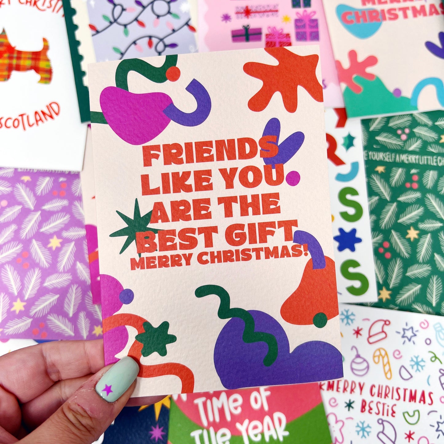 Christmas Friendship 'Friends Like You Are The Best Gift' Card