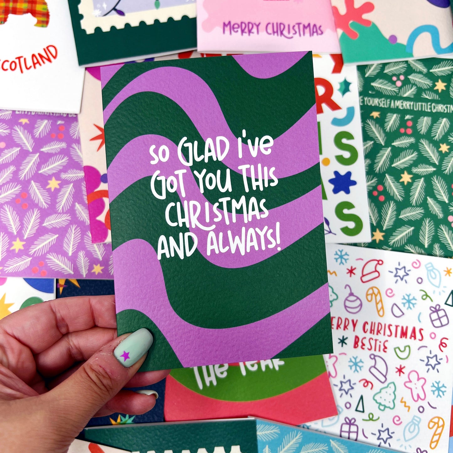 Christmas Friendship 'So Glad I've Got You This Christmas and Always' Card