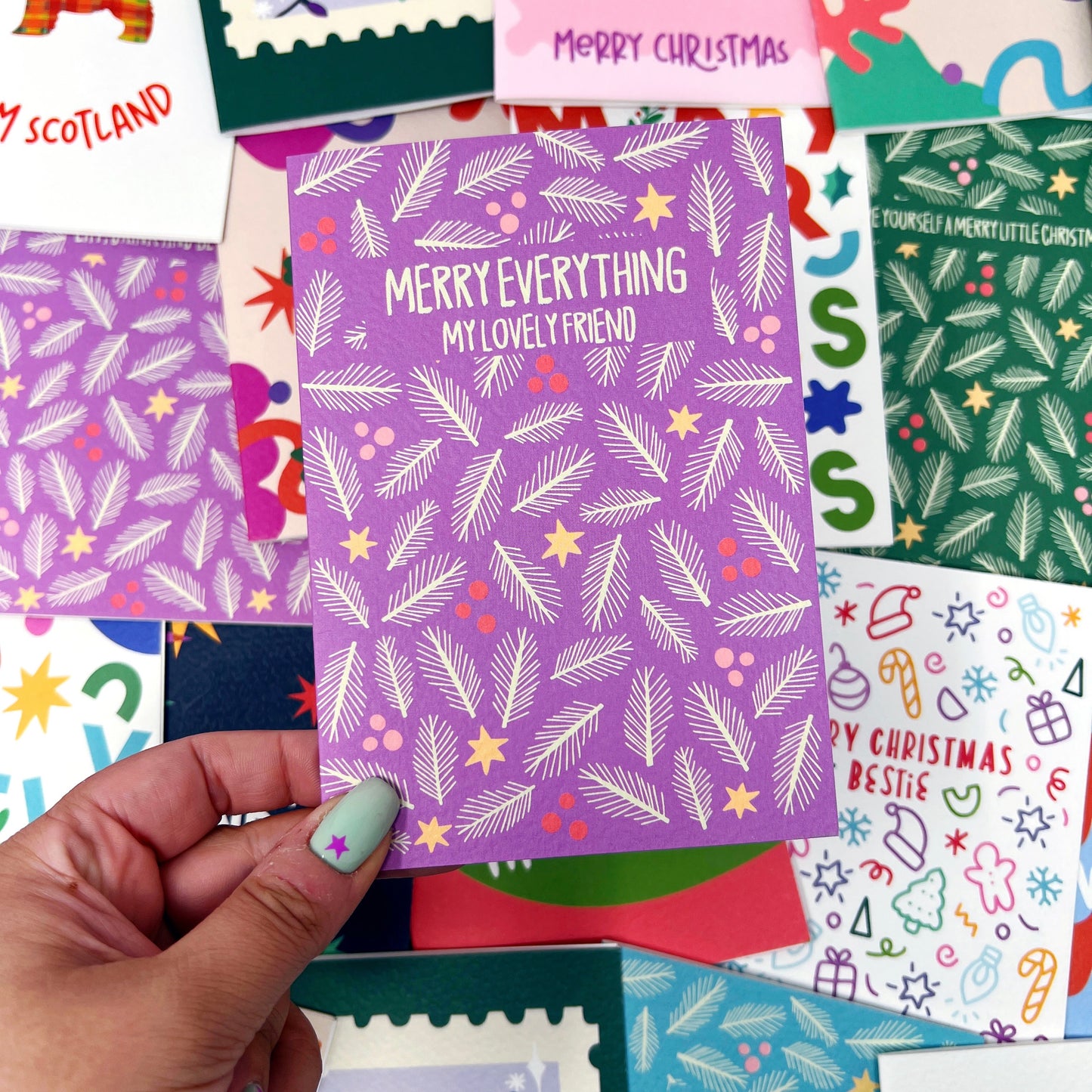 Christmas Friendship 'Merry Everything My Lovely Friend' Card
