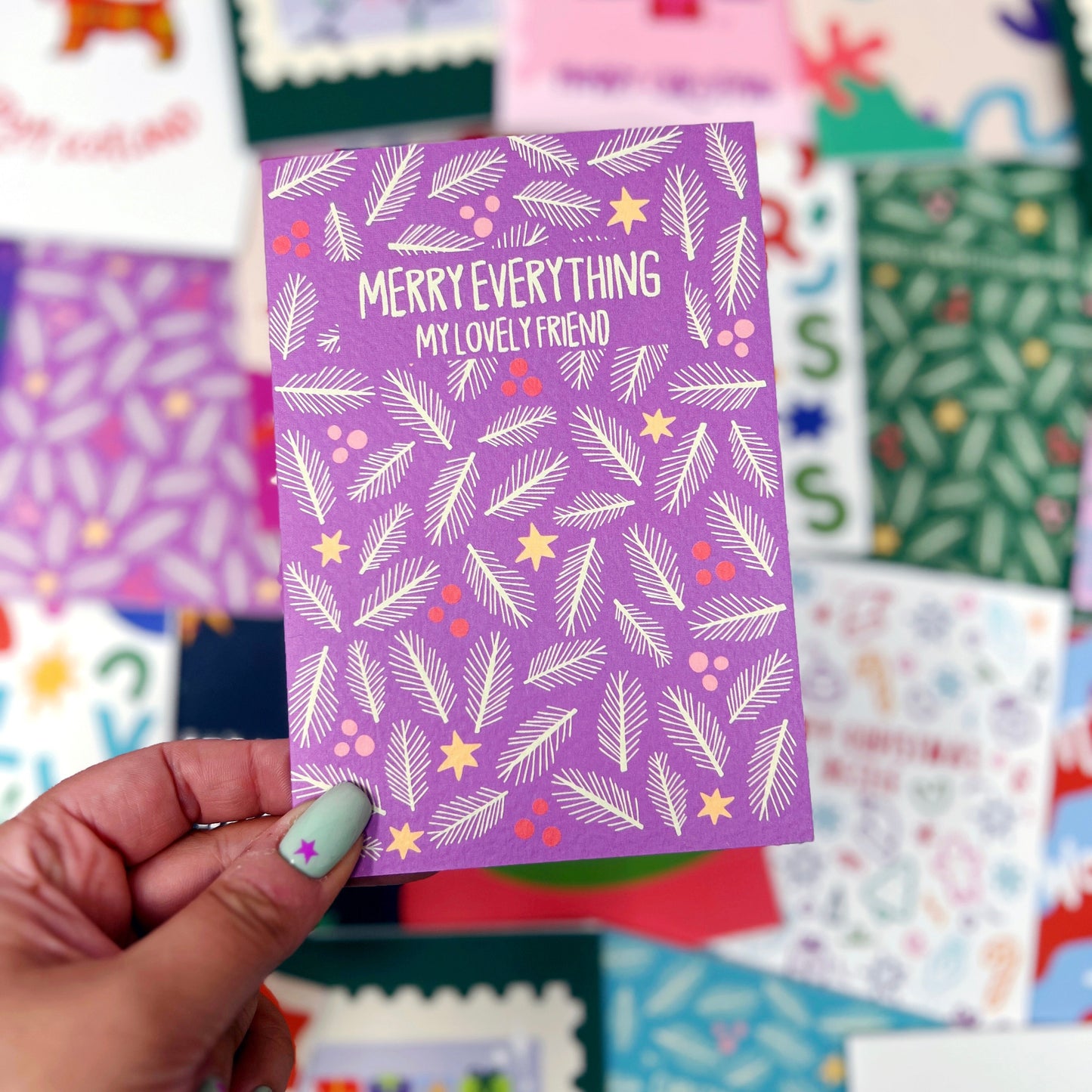 Christmas Friendship 'Merry Everything My Lovely Friend' Card