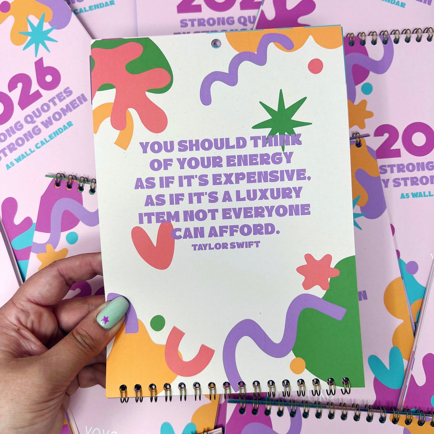 2026 Colourful Strong Quotes by Strong Women Wall Calendar
