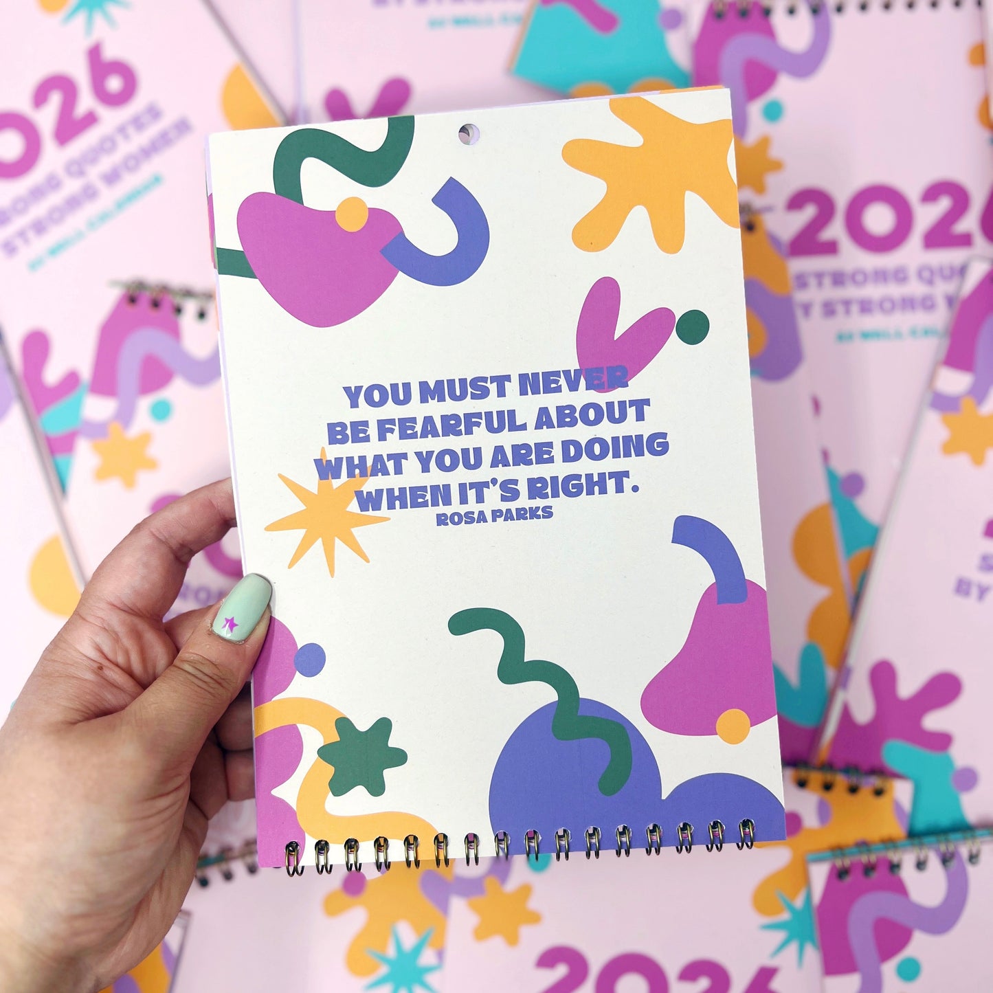 2026 Colourful Strong Quotes by Strong Women Wall Calendar