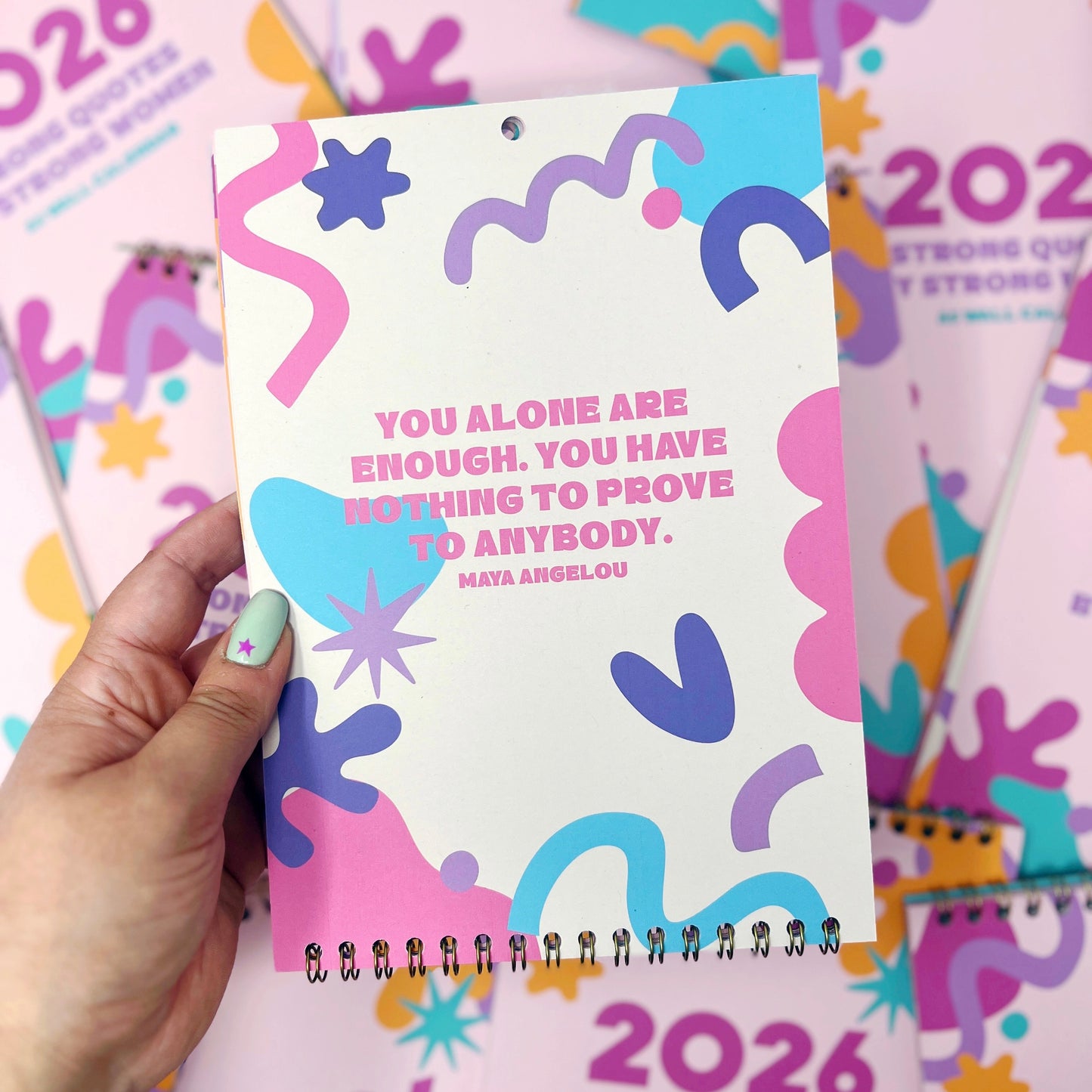 2026 Colourful Strong Quotes by Strong Women Wall Calendar