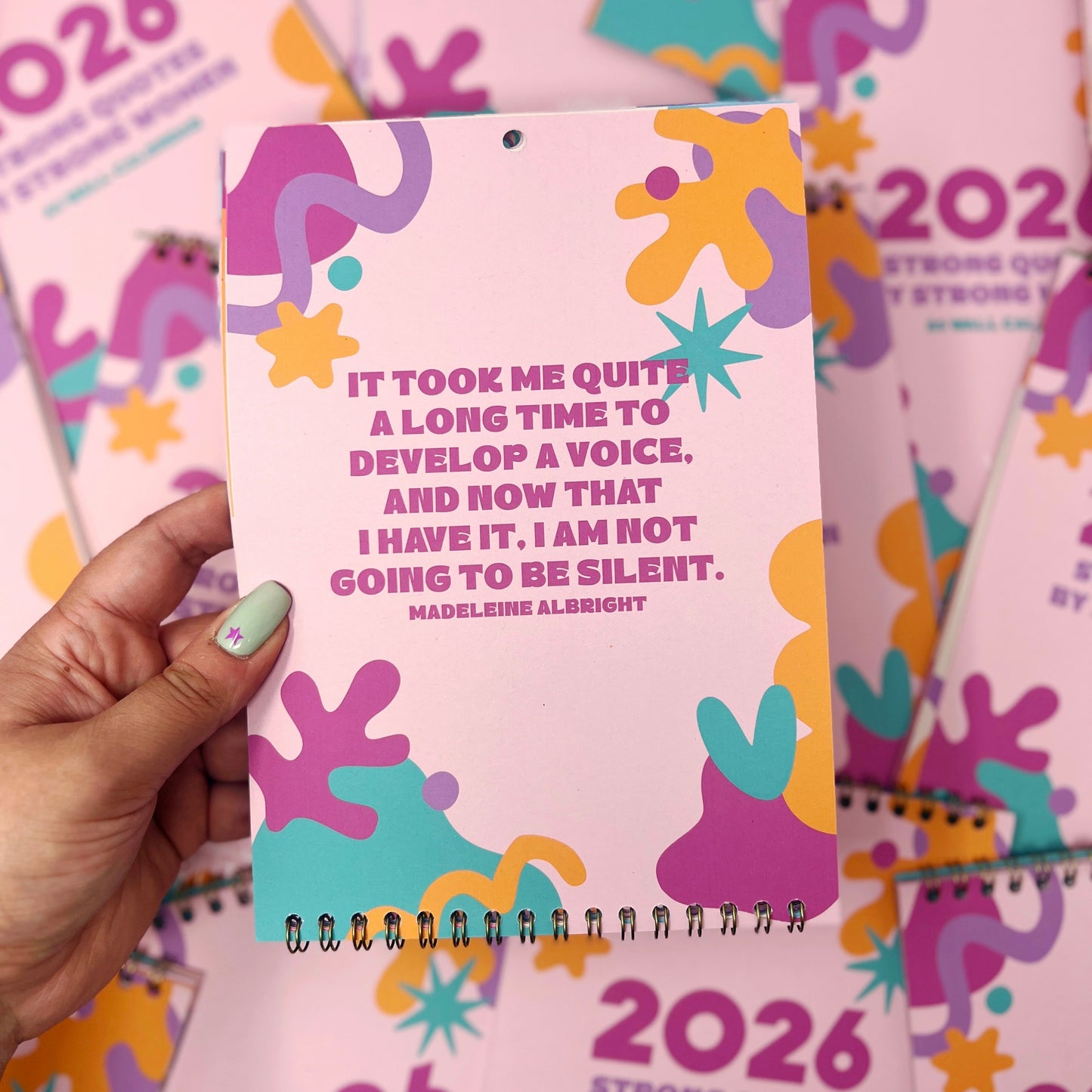 2026 Colourful Strong Quotes by Strong Women Wall Calendar