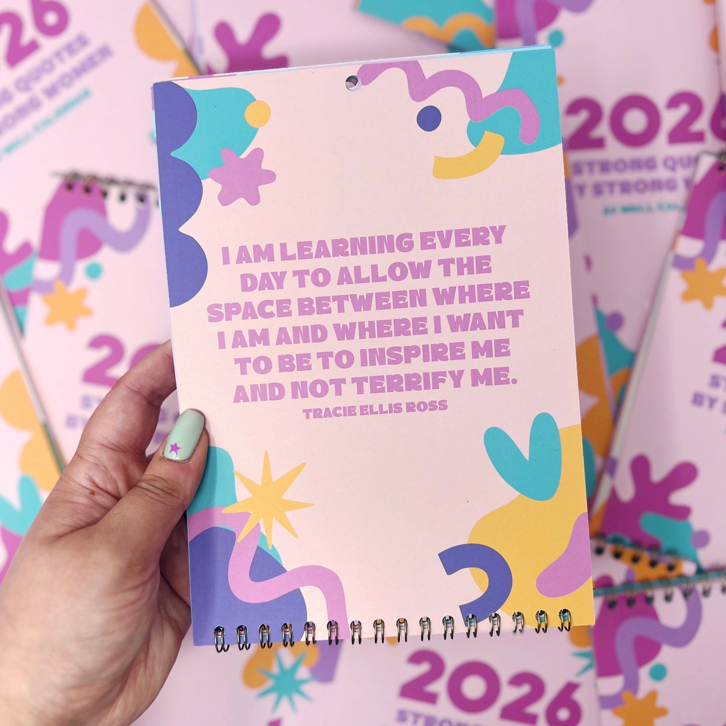 2026 Colourful Strong Quotes by Strong Women Wall Calendar
