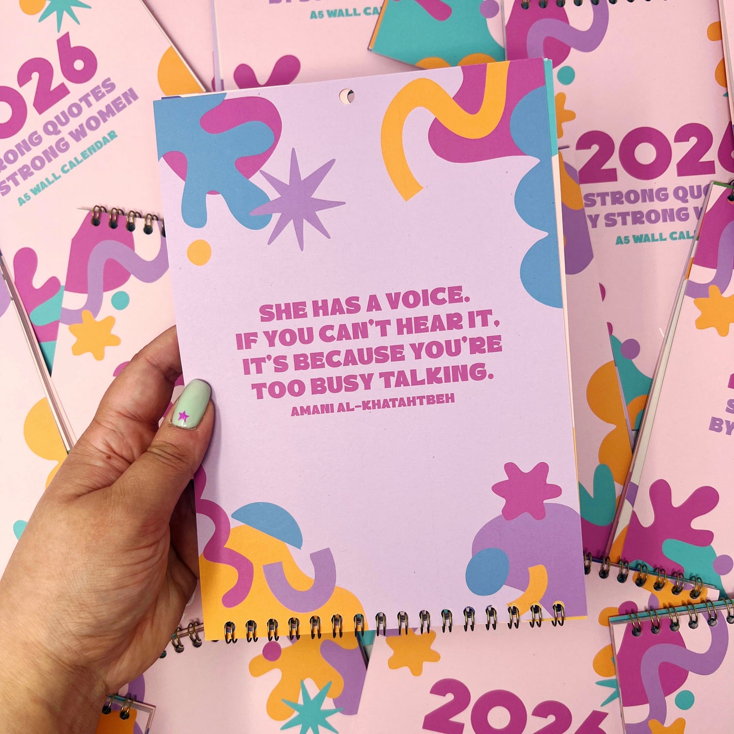 2026 Colourful Strong Quotes by Strong Women Wall Calendar