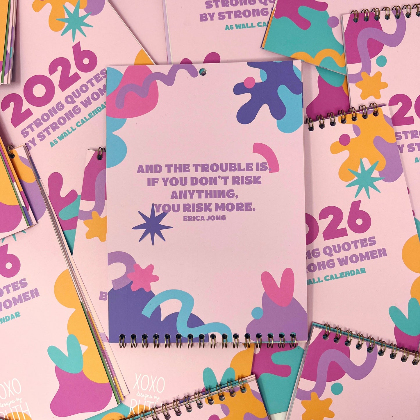 2026 Colourful Strong Quotes by Strong Women Wall Calendar