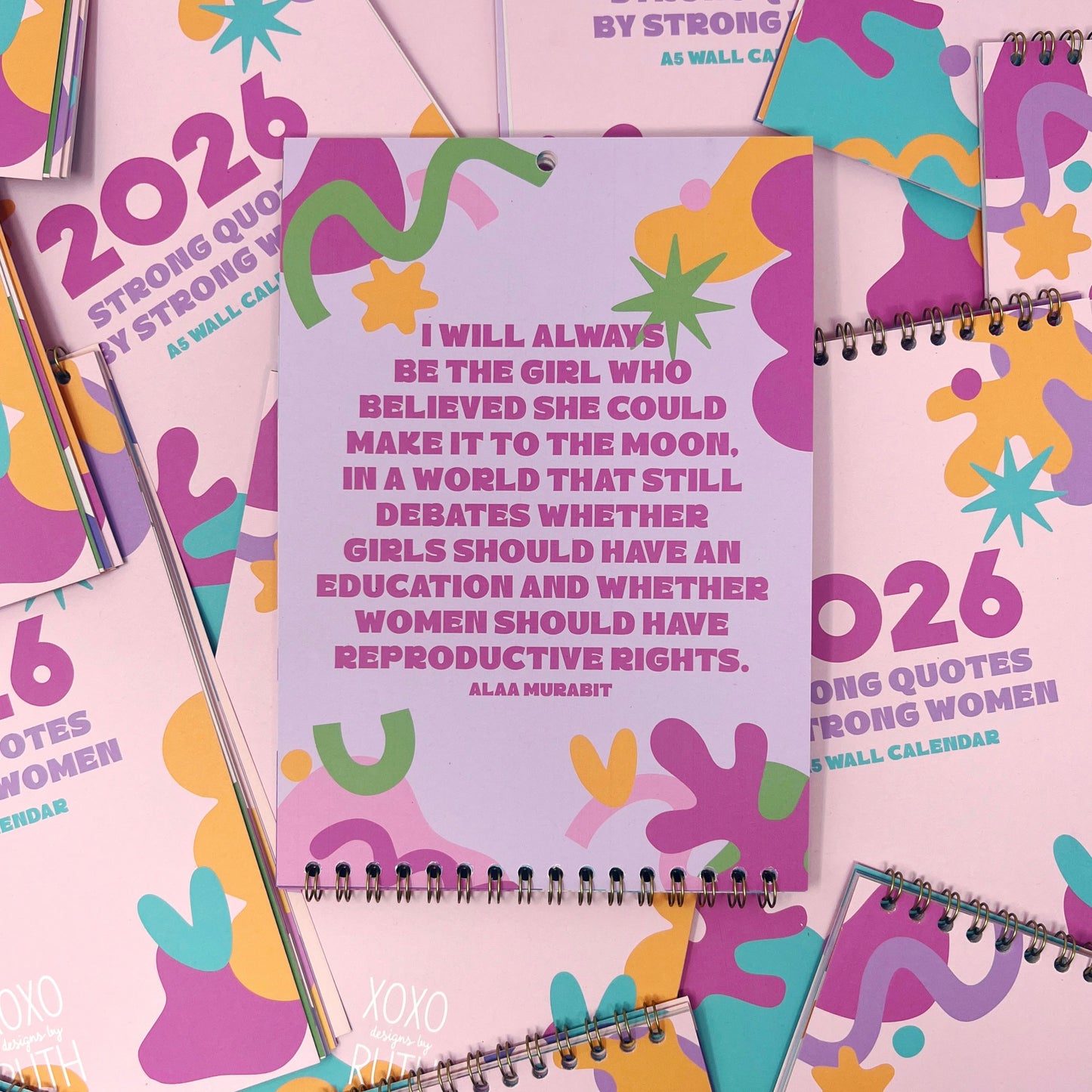 2026 Colourful Strong Quotes by Strong Women Wall Calendar