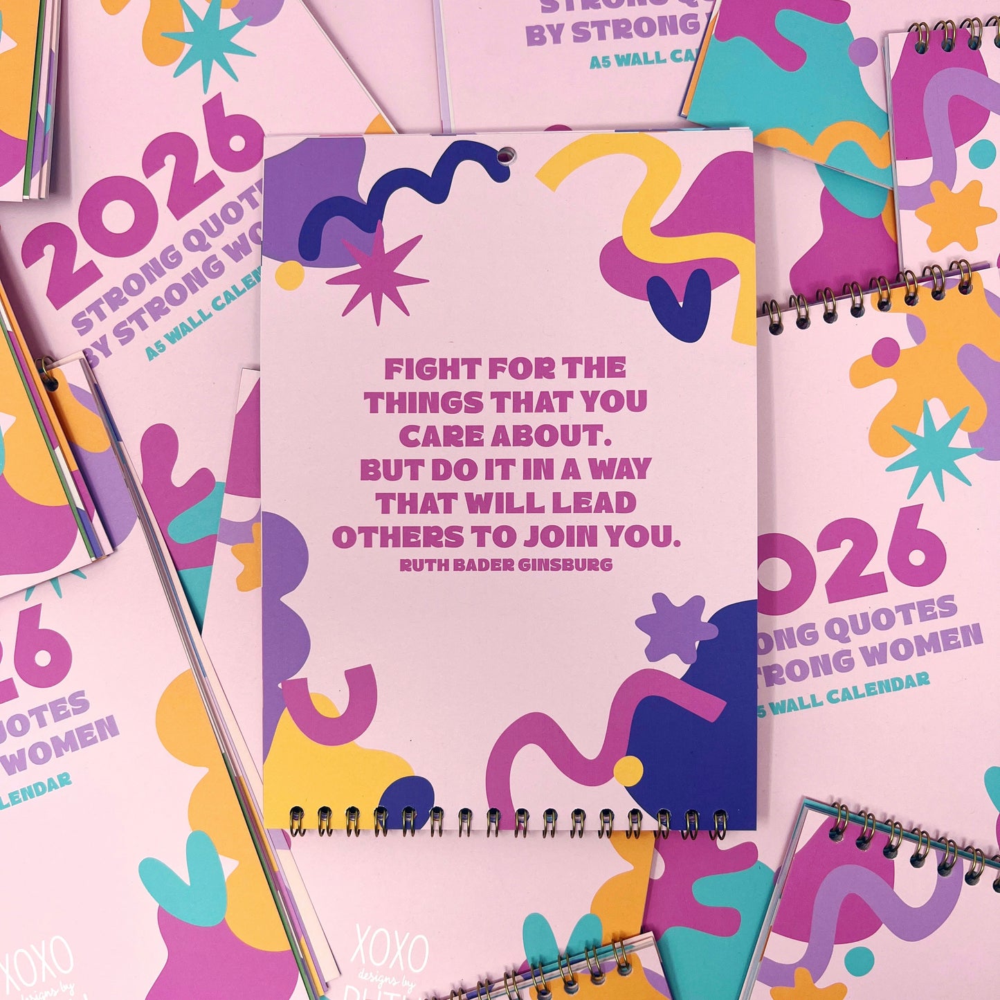 2026 Colourful Strong Quotes by Strong Women Wall Calendar