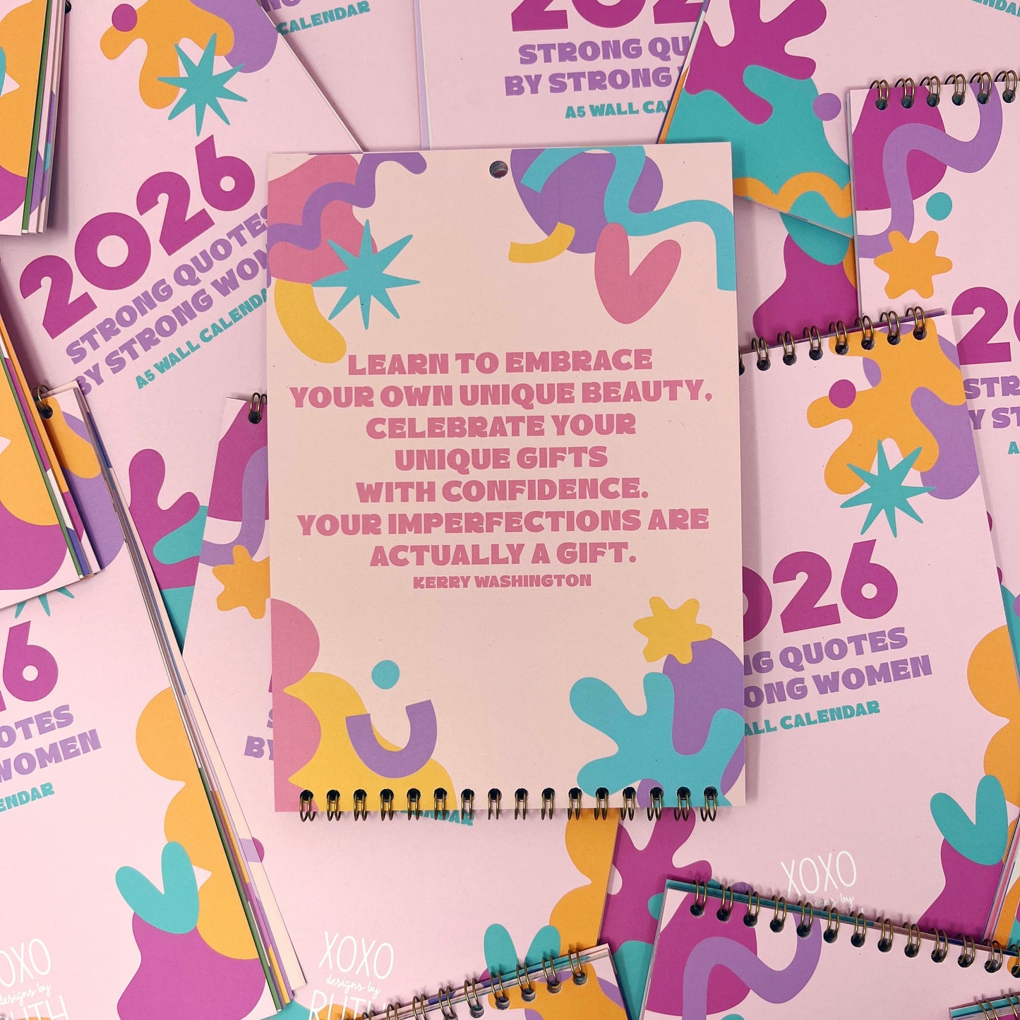 2026 Colourful Strong Quotes by Strong Women Wall Calendar