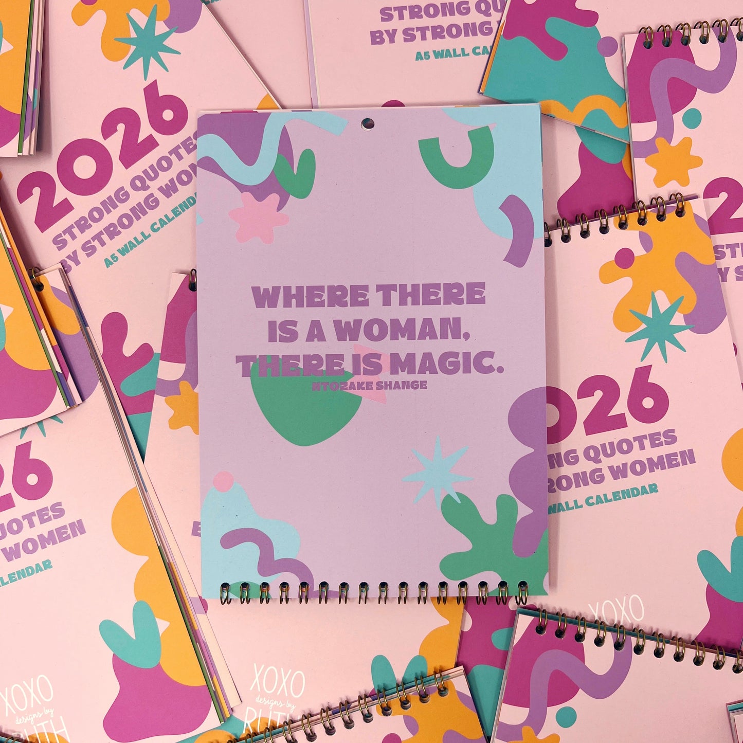 2026 Colourful Strong Quotes by Strong Women Wall Calendar