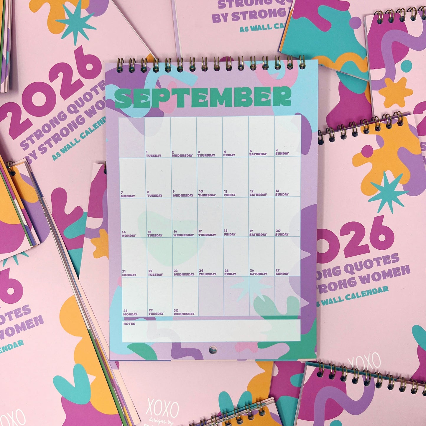 2026 Colourful Strong Quotes by Strong Women Wall Calendar