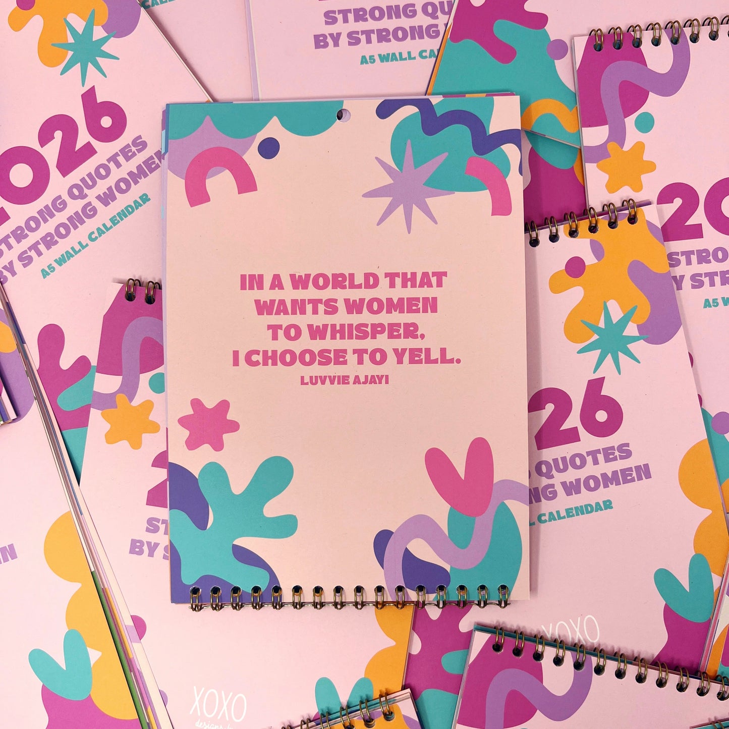 2026 Colourful Strong Quotes by Strong Women Wall Calendar