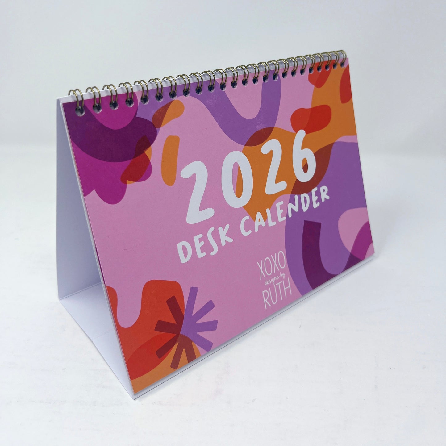 2026 A5 Colourful Desk Calendar