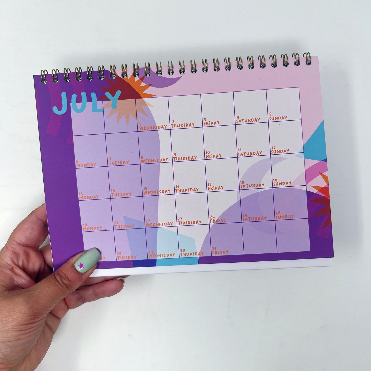 2026 A5 Colourful Desk Calendar
