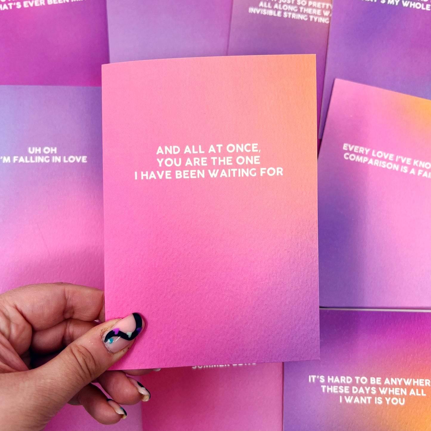 And All At Once You Are The One I Have Been Waiting For 'King Of My Heart' Card