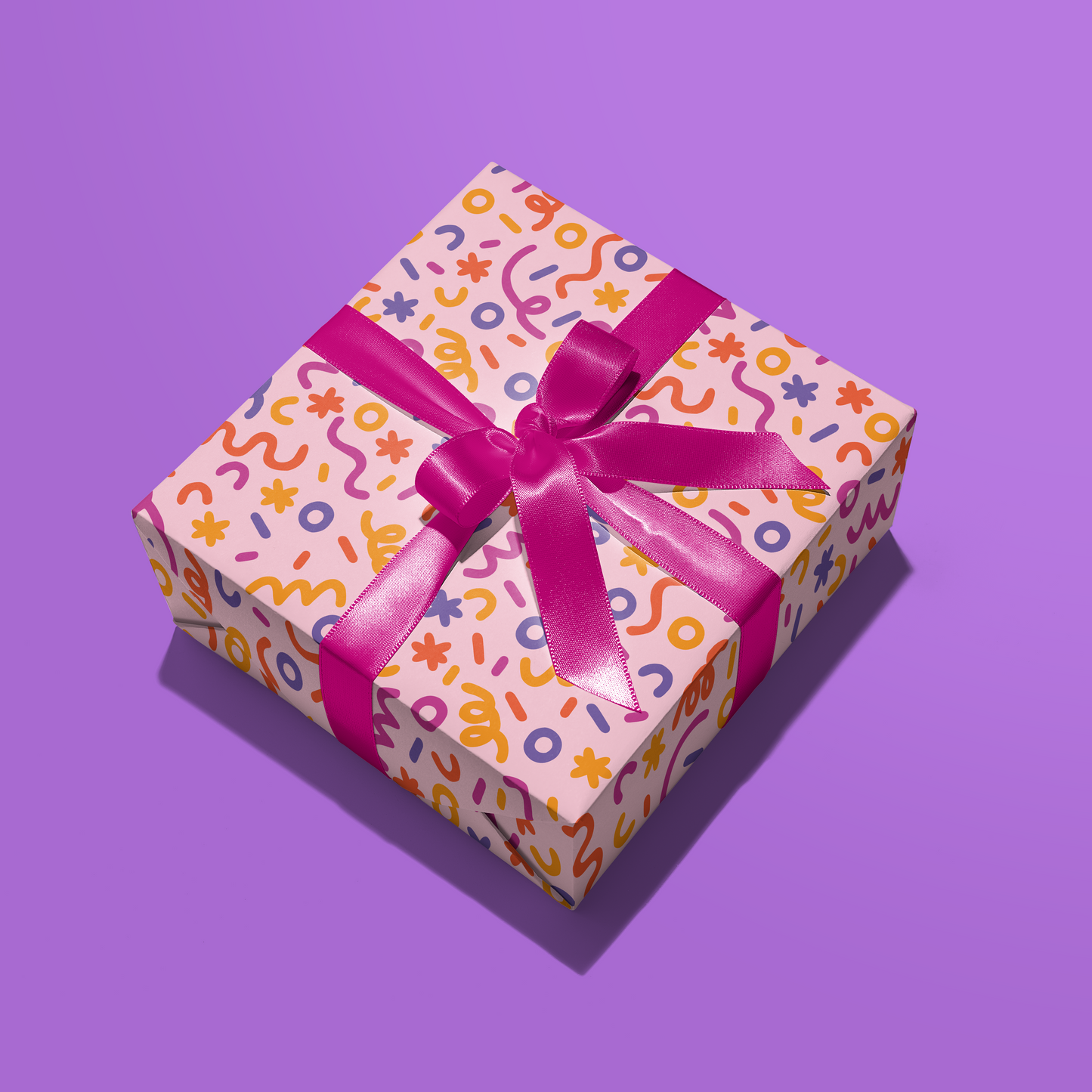 Colourful Pattern Gift Wrap - Two Sheets