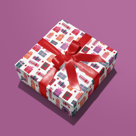 Christmas Present Gift Wrap - Two Sheets