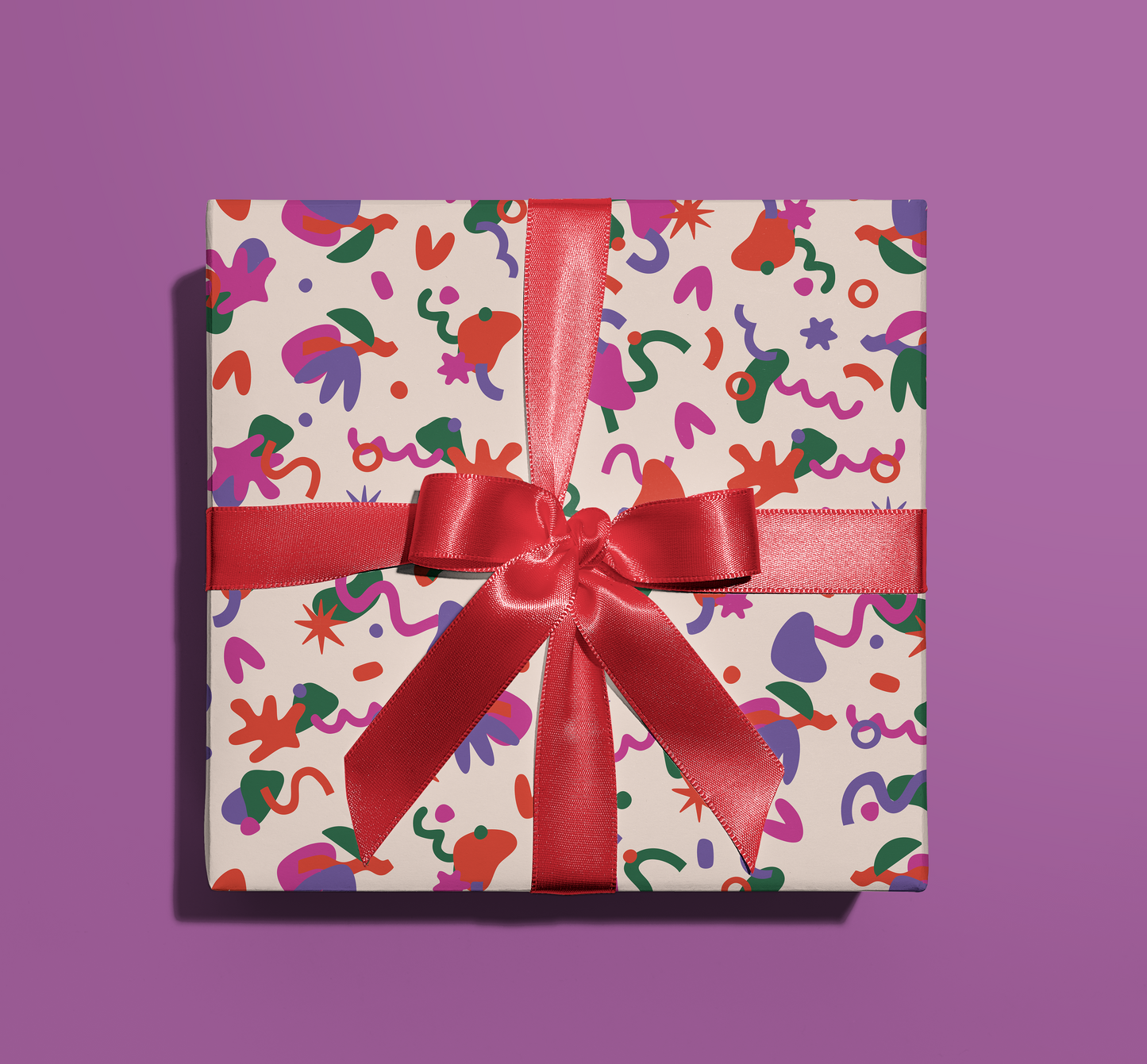 Christmas Retro Gift Wrap - Two Sheets