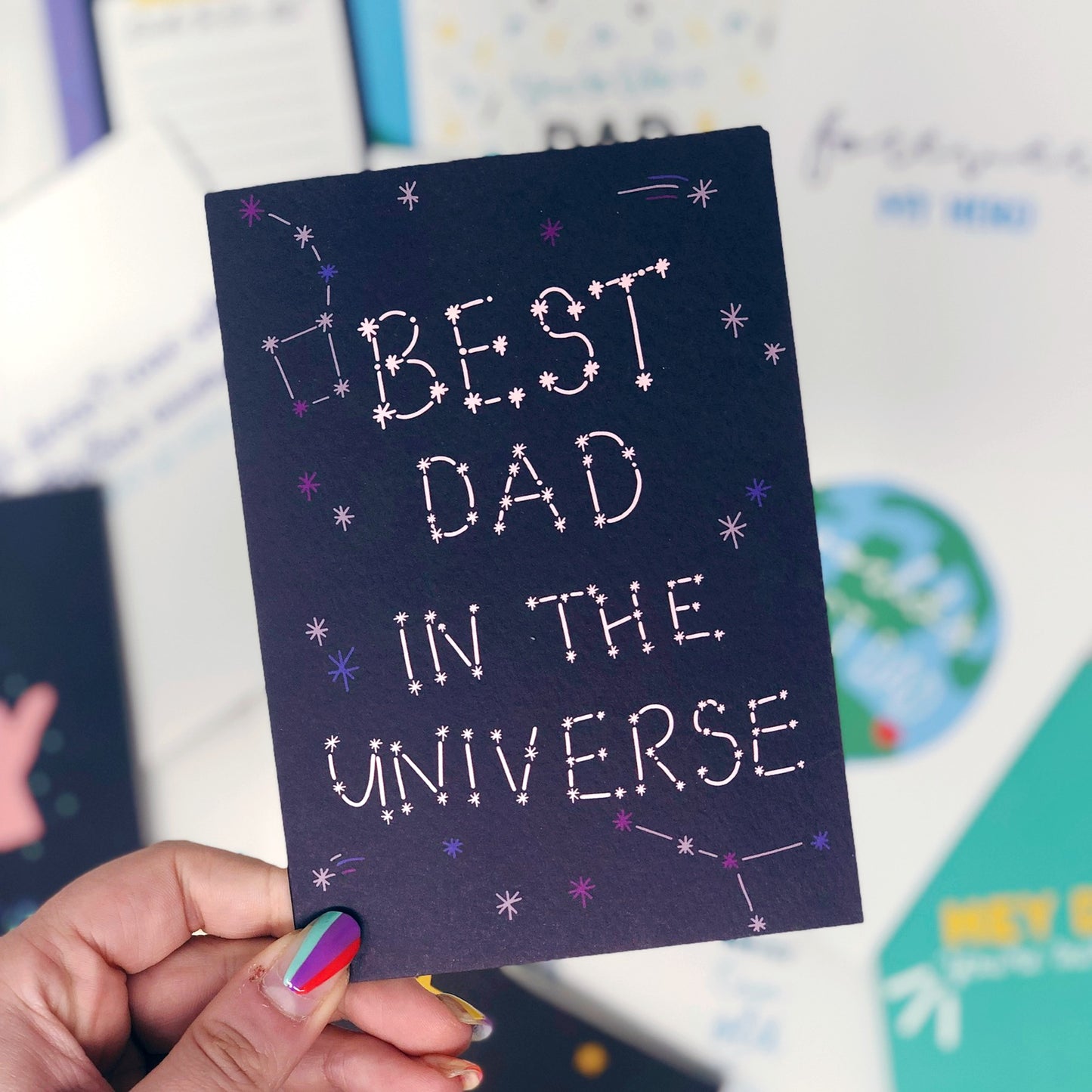 Best Dad In The Universe Card