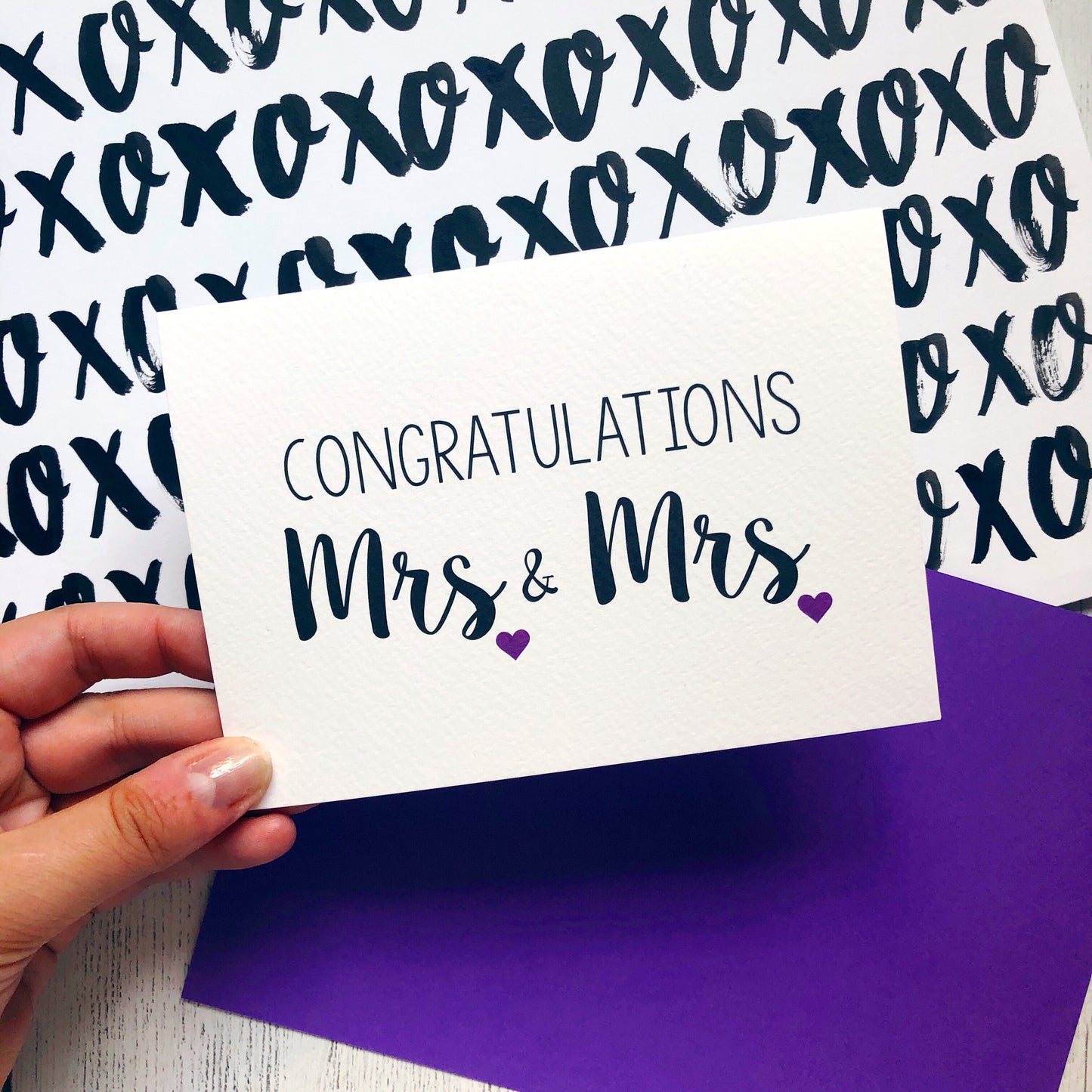 Congratulations Mrs and Mrs Wedding Card