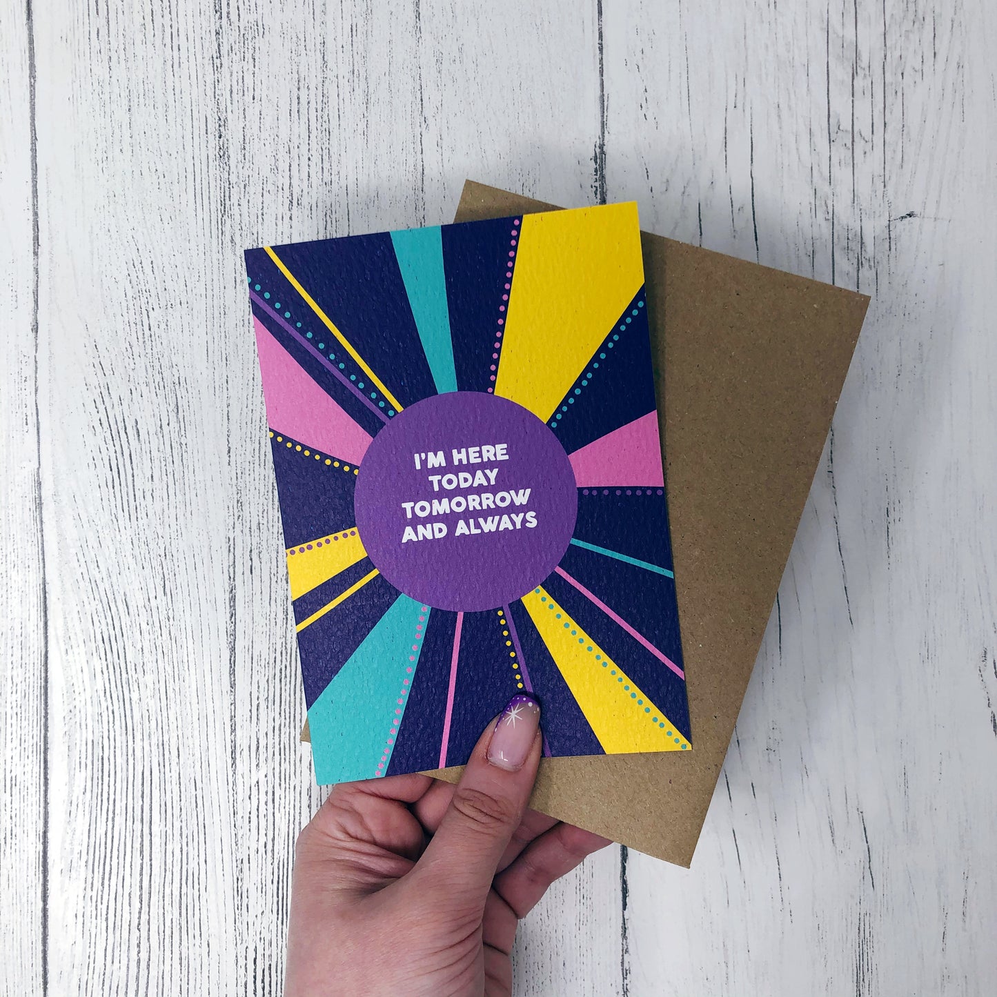 I'm Here Today, Tomorrow and Always Card