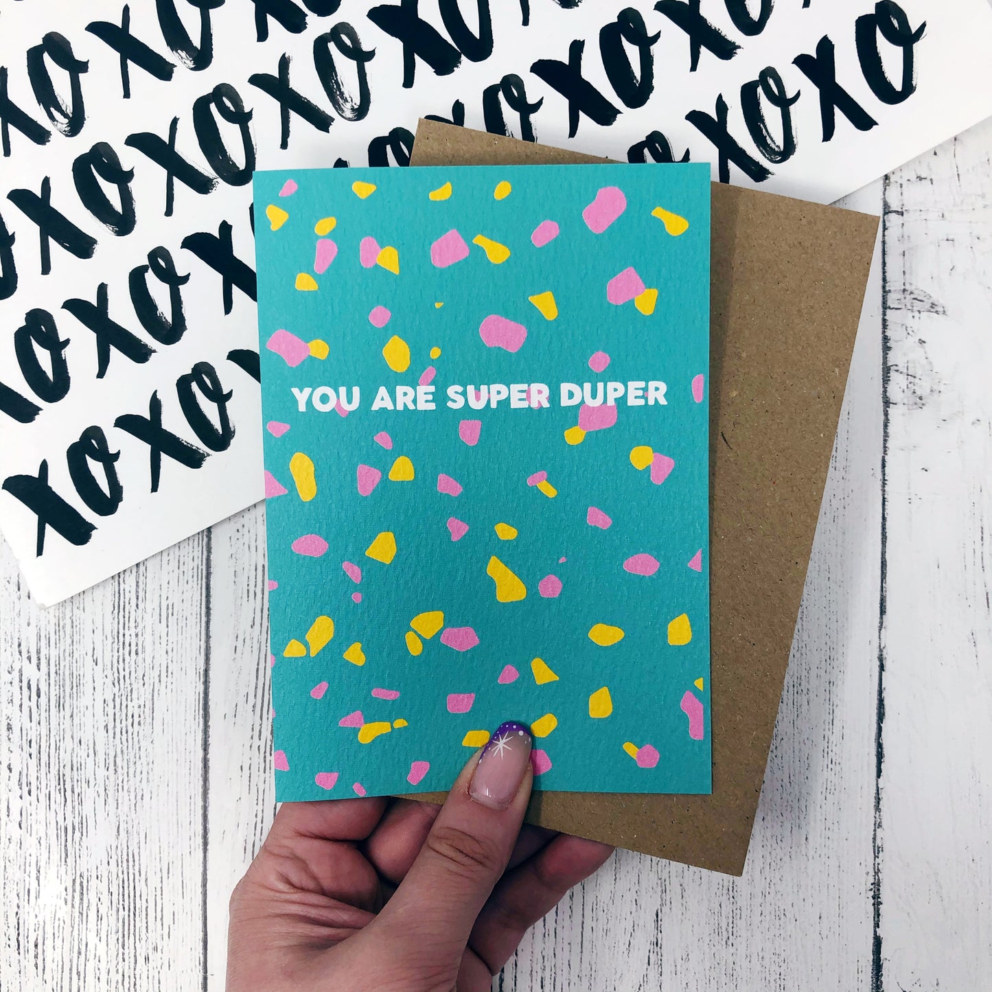 You Are Super Duper Terrazzo Card