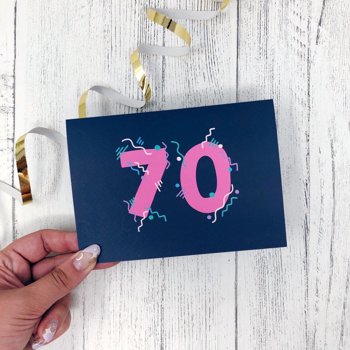 70th Birthday Card