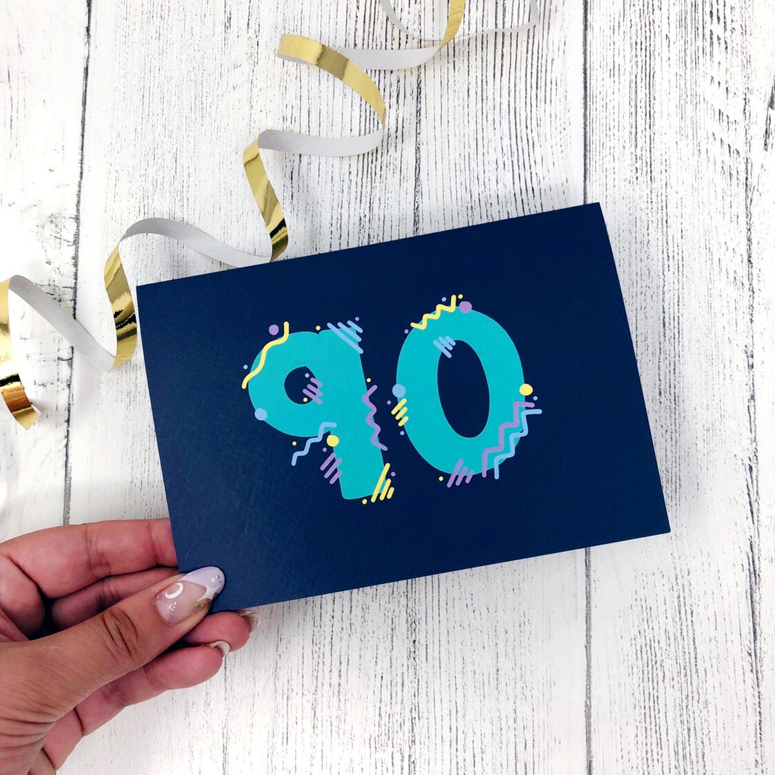 90th Birthday Card
