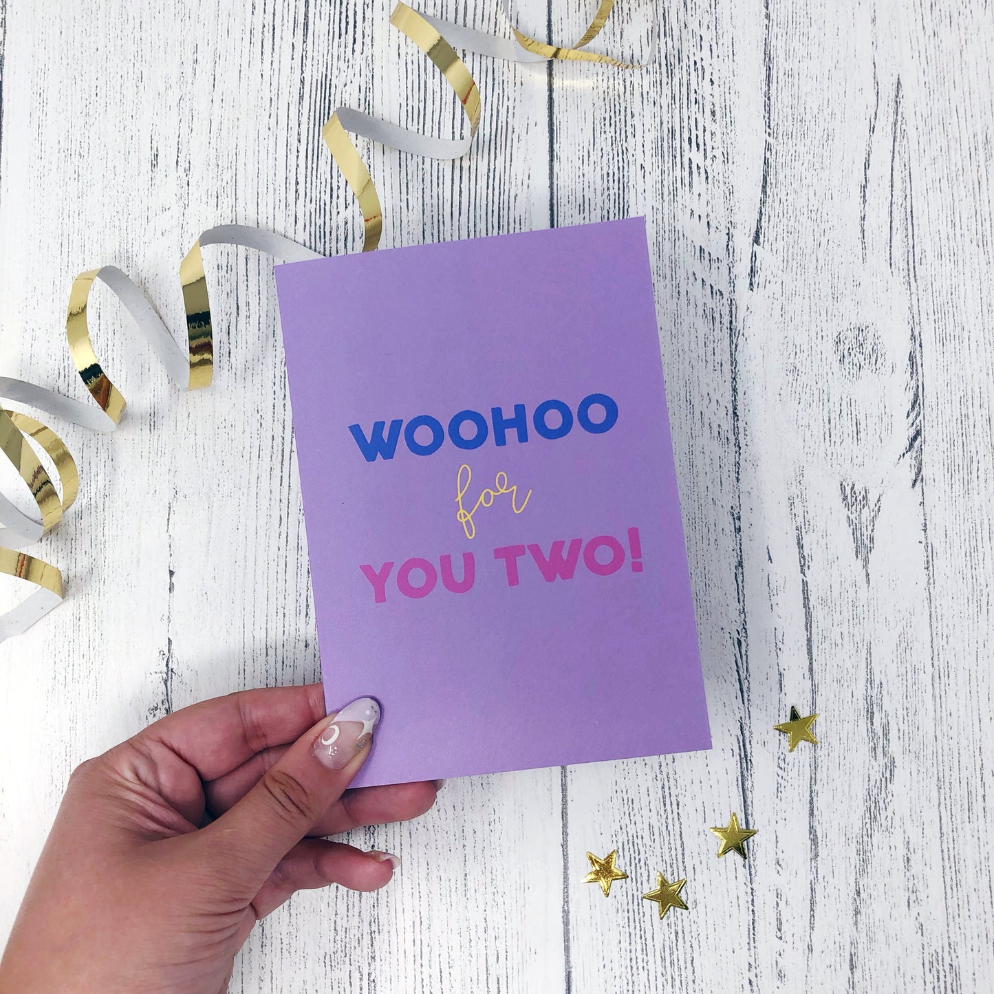 Woohoo For You Two Card