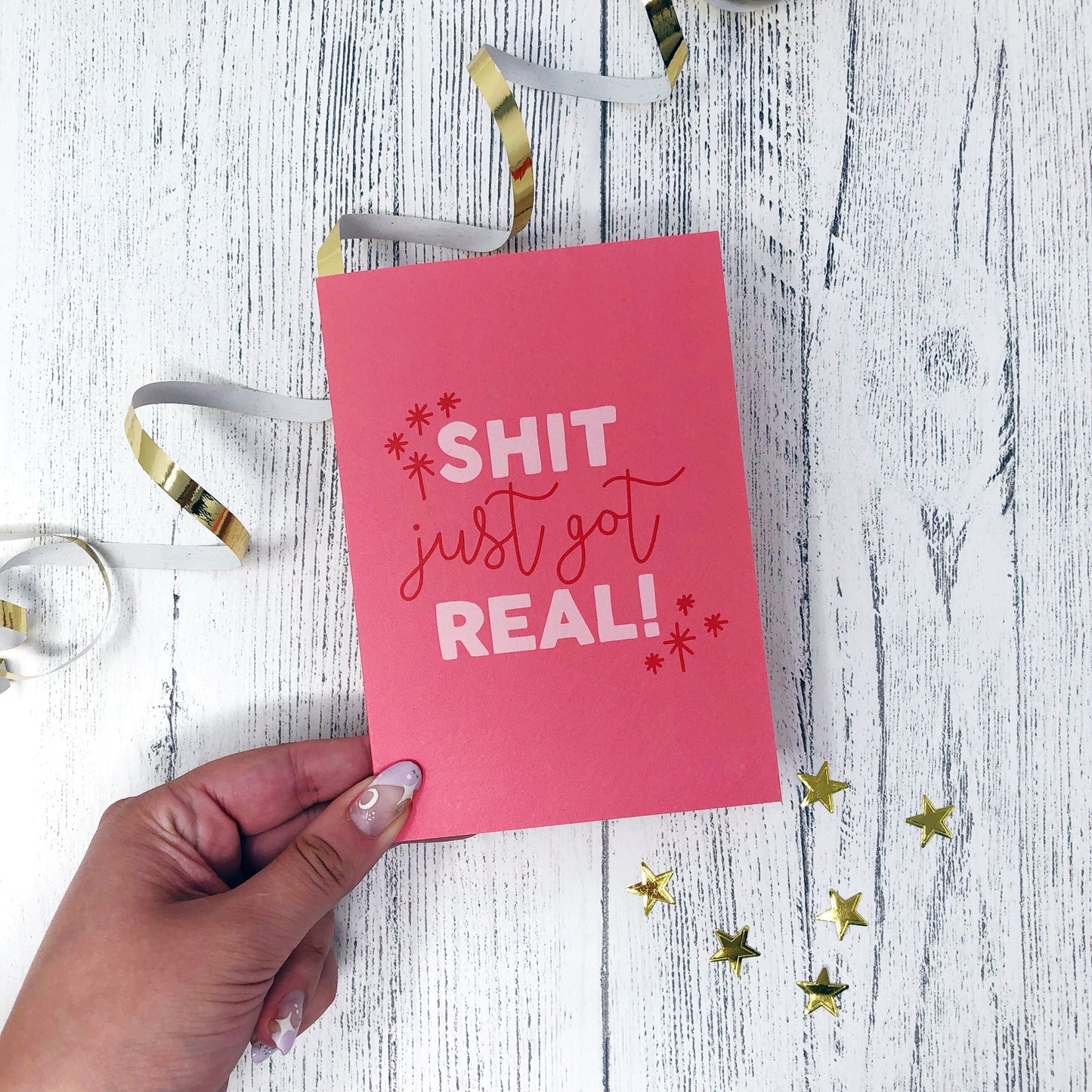 Shit Just Got Real Card