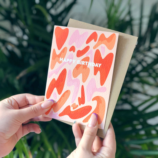 Happy Birthday Lava Lamp Card