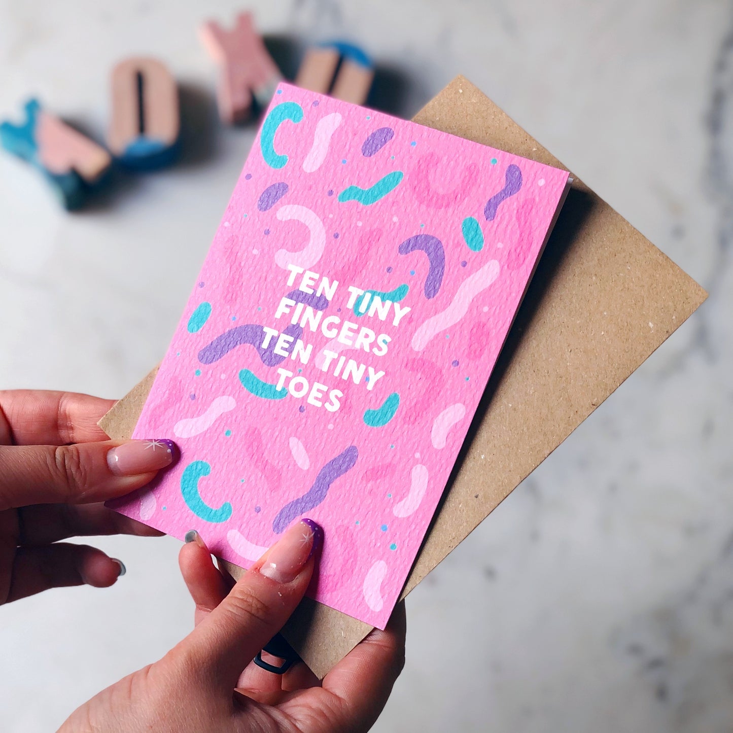 Ten Tiny Fingers, Ten Tiny Toes Card