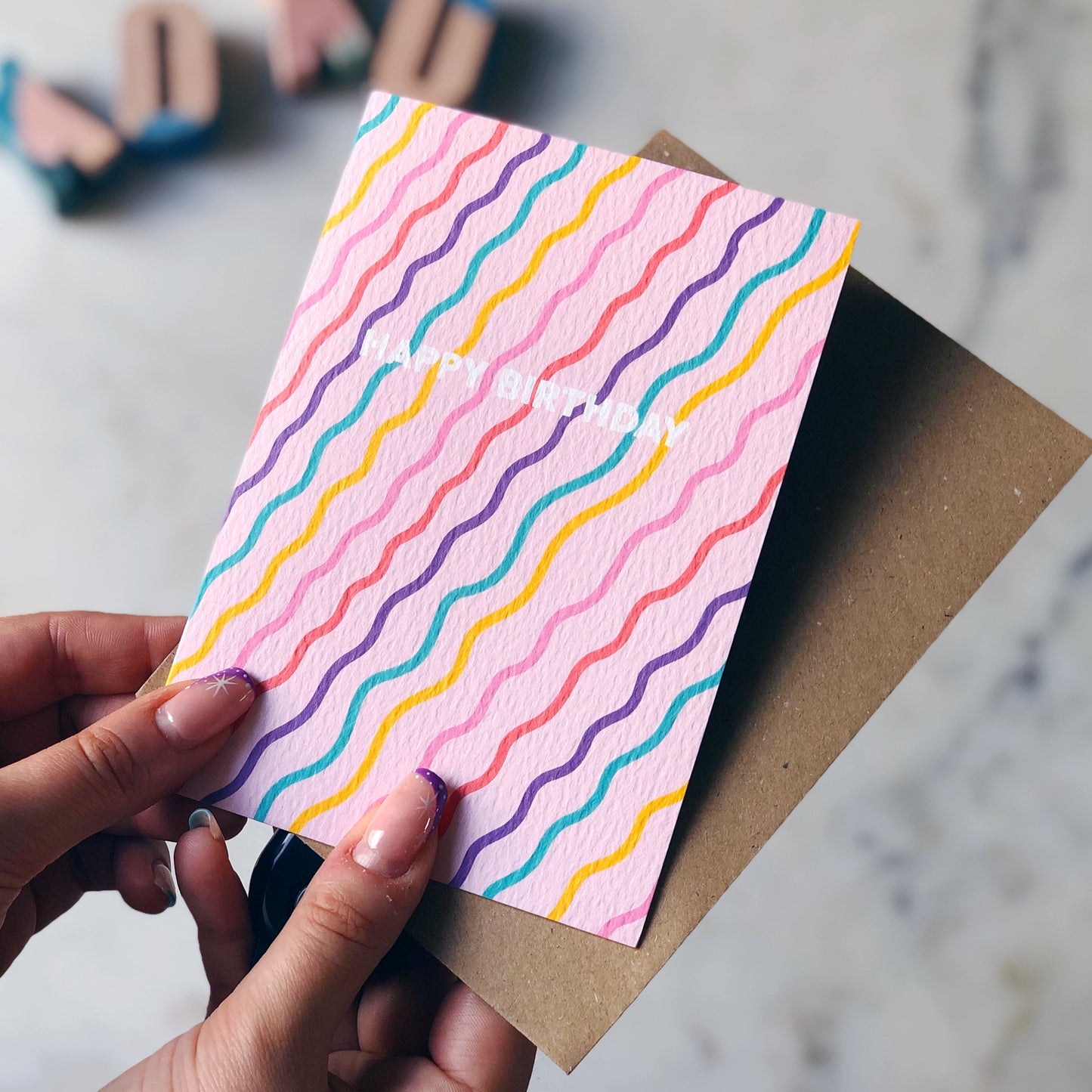 Happy Birthday Squiggles Card