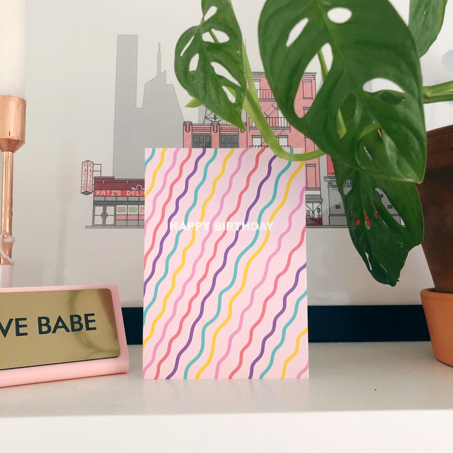 Happy Birthday Squiggles Card