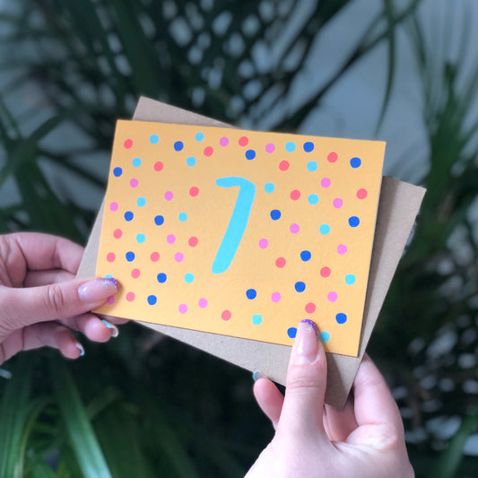 7th Birthday Card