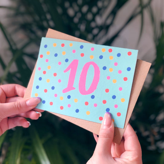 10th Birthday Card