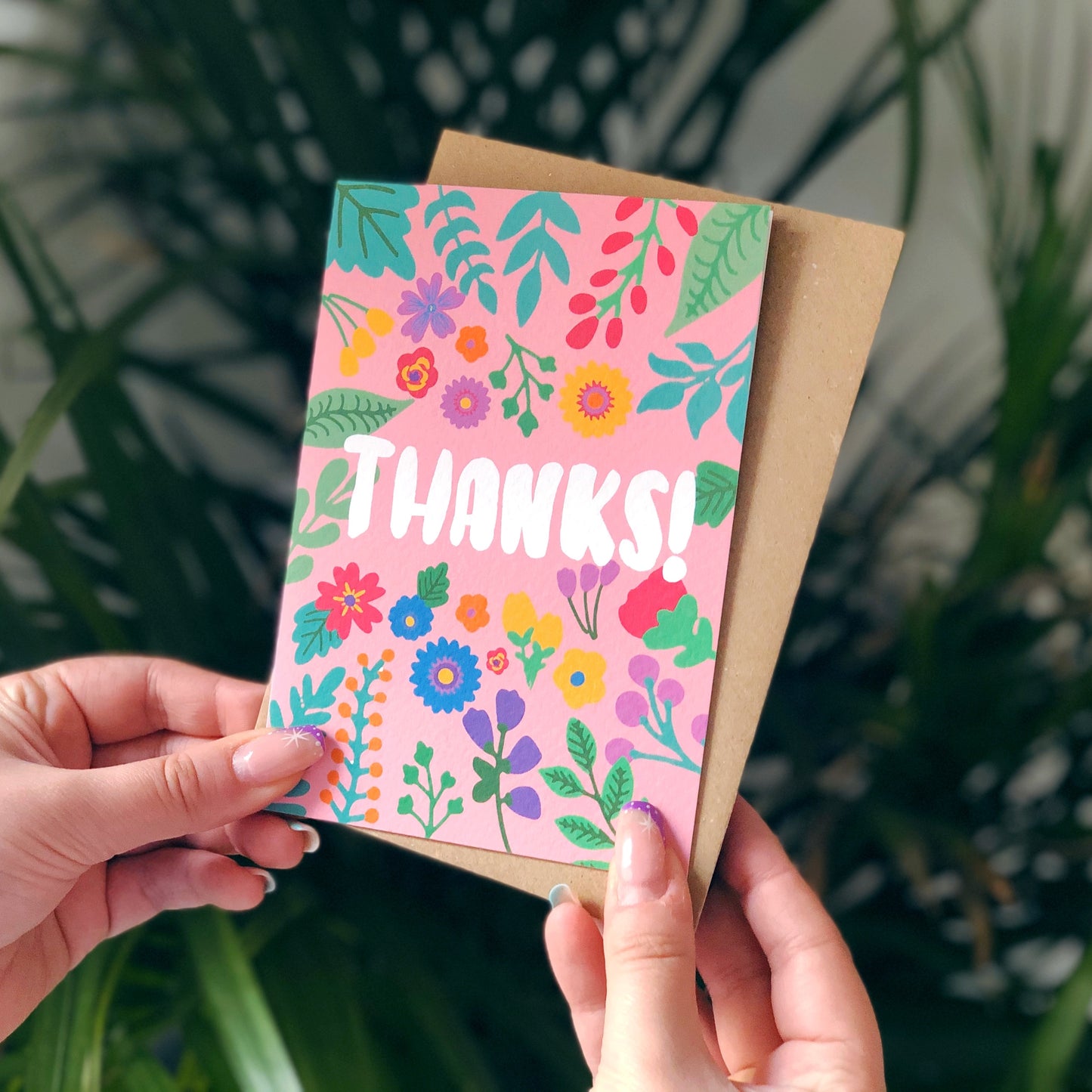 Colourful Thanks Card