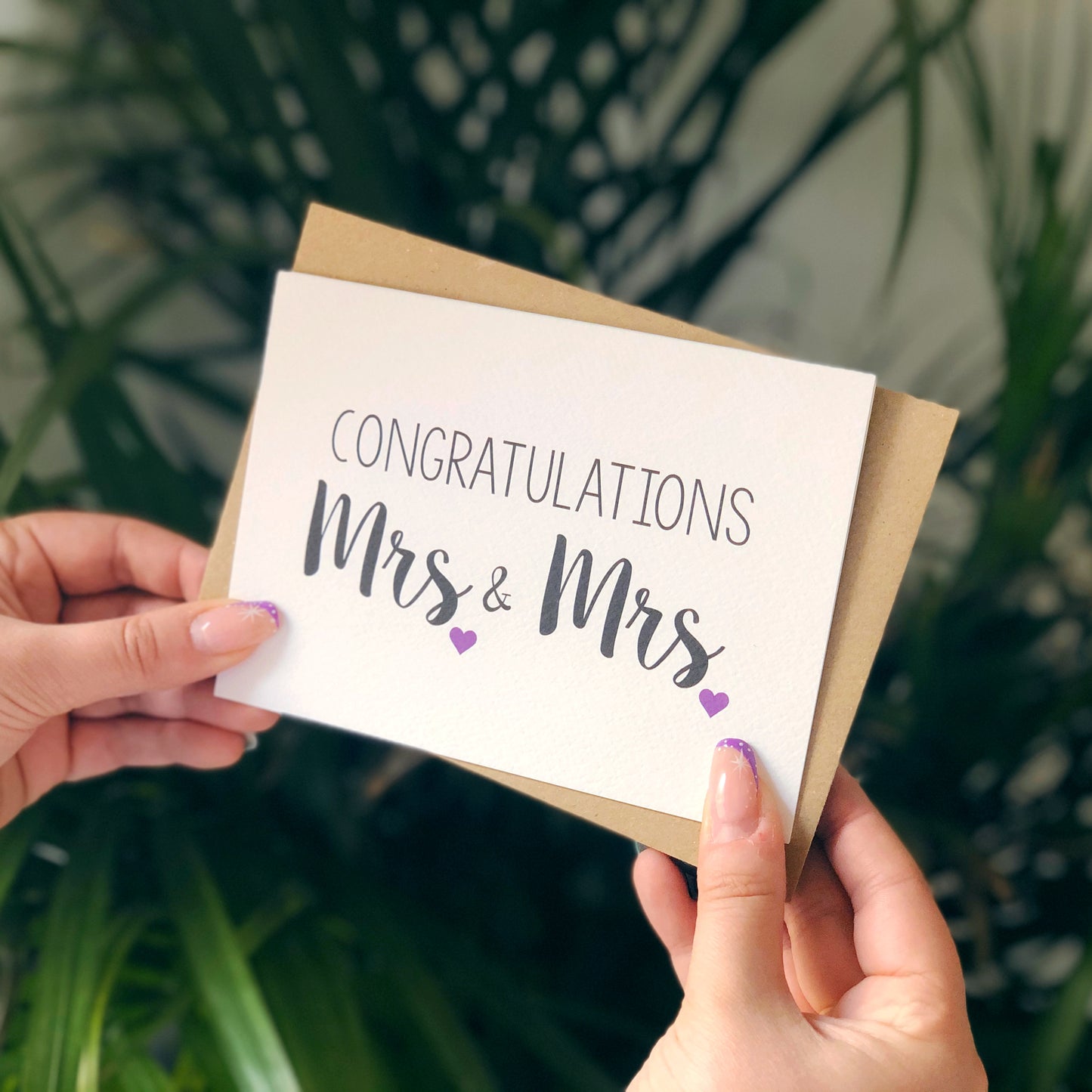 Congratulations Mrs and Mrs Wedding Card