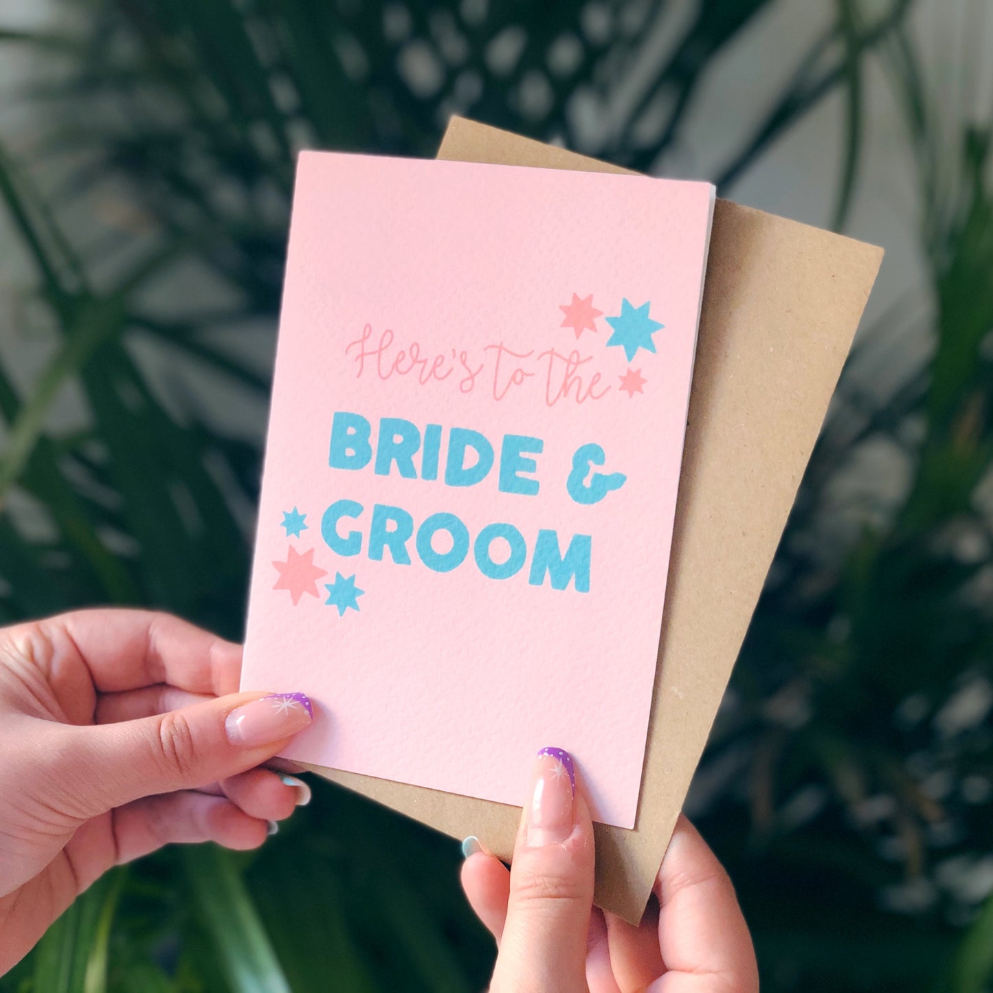 Here's To The Bride and Groom Card