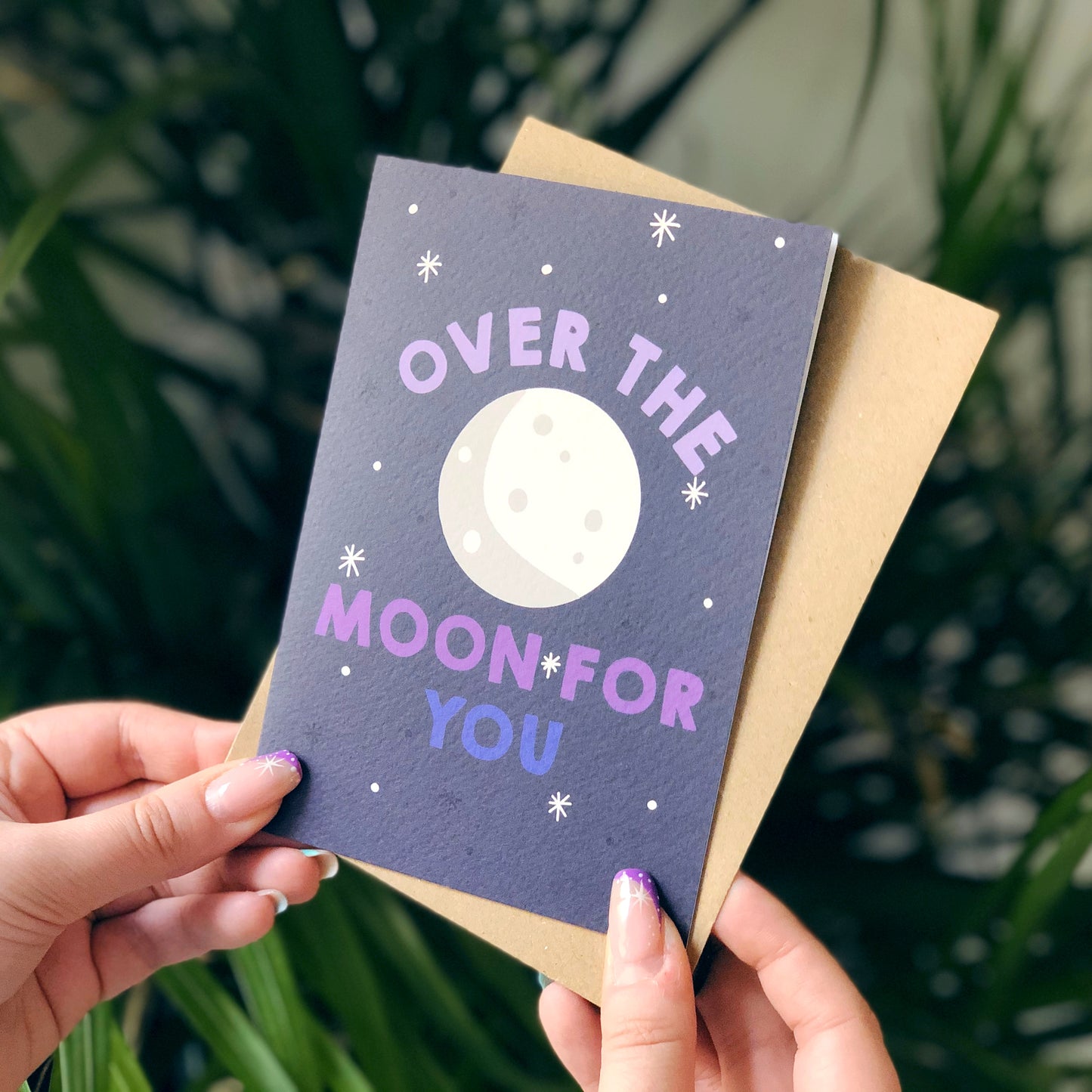 Over The Moon For You Card
