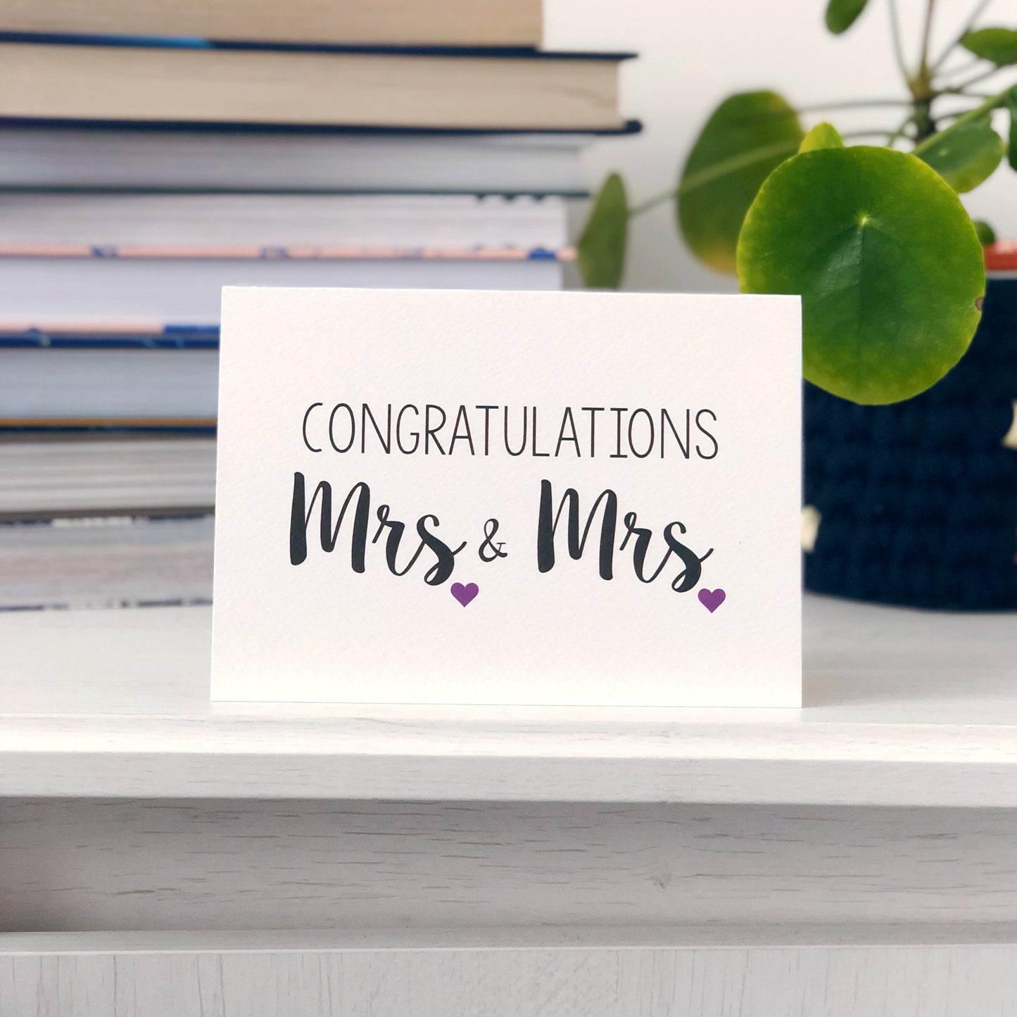 Congratulations Mrs and Mrs Wedding Card