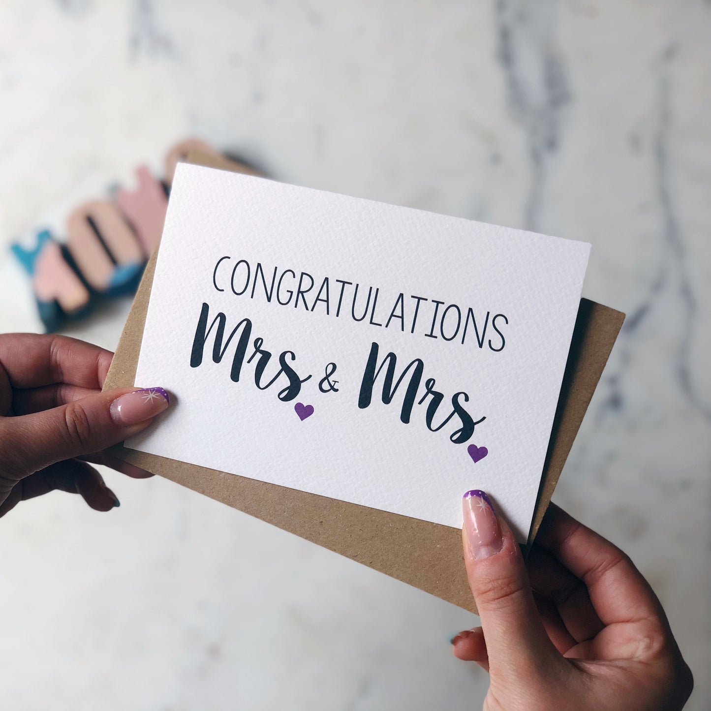 Congratulations Mrs and Mrs Wedding Card