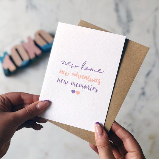 New Home, New Adventures, New Memories Card