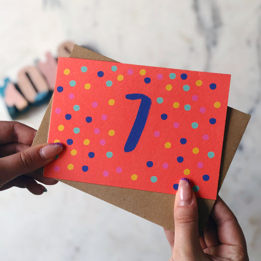 7th Birthday Card