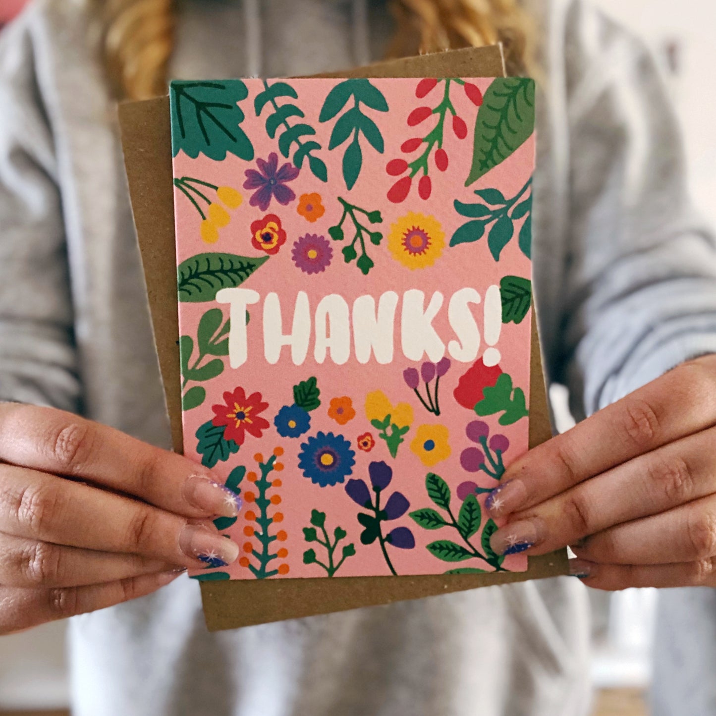 Colourful Thanks Card