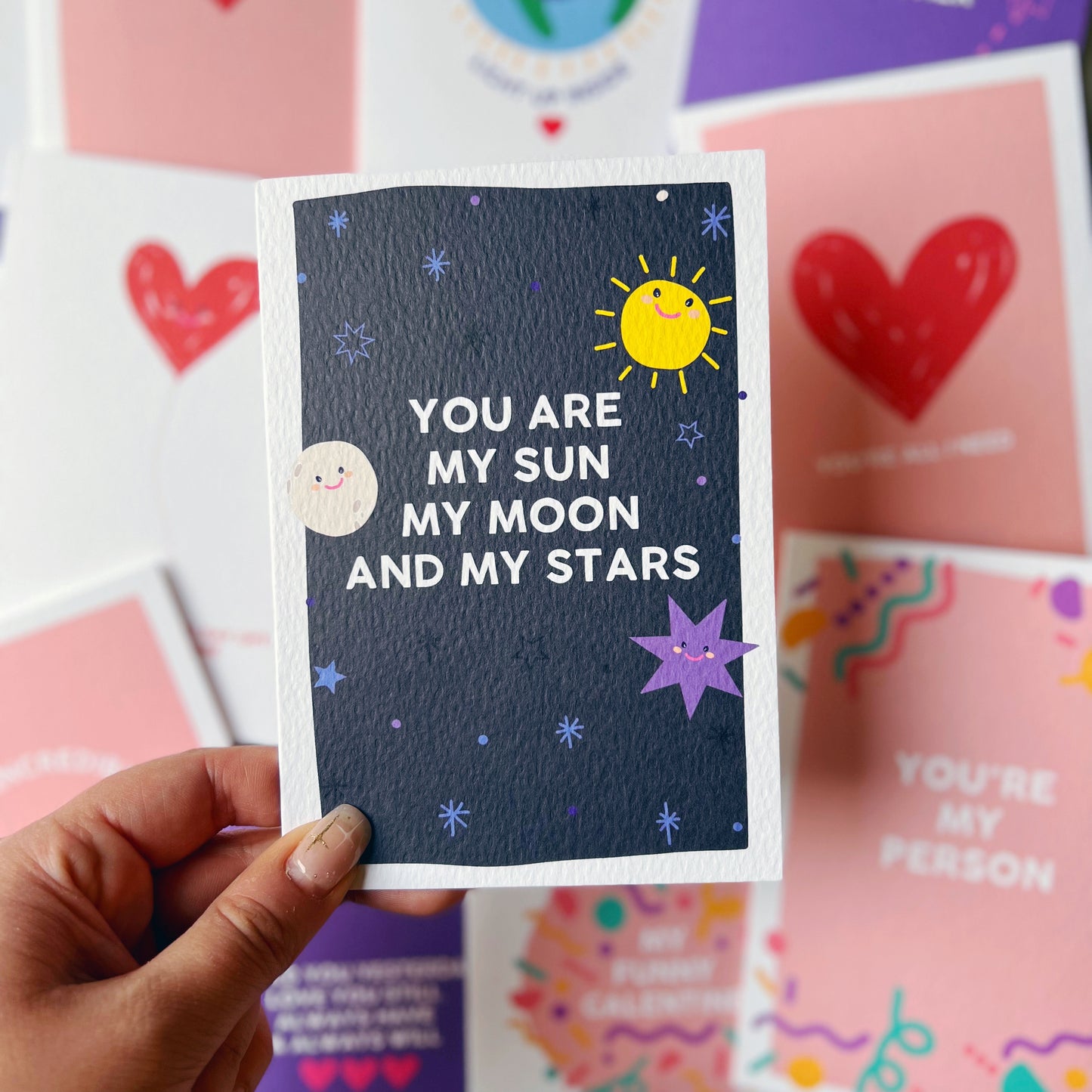 You Are My Sun, My Moon and My Stars Card